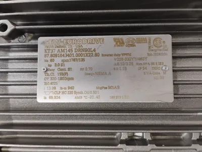 SEW EURODRIVE KT37-AM145-DRN09L4 Gearmotors | ESS Industrial Equipment Sales (6)