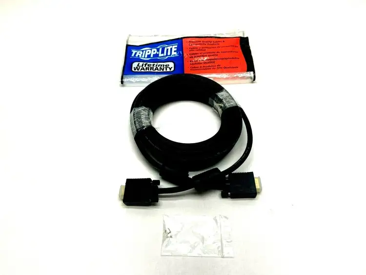 New | in-Stock Tripp Lite Monitor Extension Gold HD15 Cable 25' 7.6m Cable & Wire Michigan US | Maverick Industrial Sales #1397163