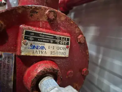 Containerized Foam Fire Suppression System w/ Deluge Valve, Potter Controls & Piping Manifold