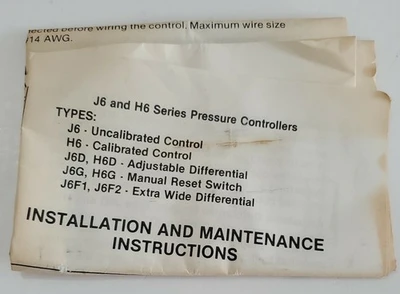 NEW UNITED ELECTRIC J6-S142