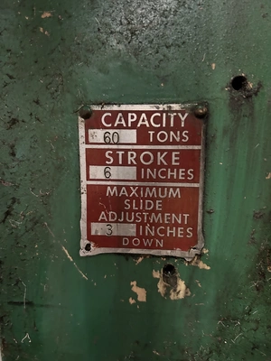 USED V AND O V AND O 60S PRESS