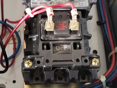 600V Control Panel Control Transformer 500L-A0*93 / 3-Pole Contactor 359S10