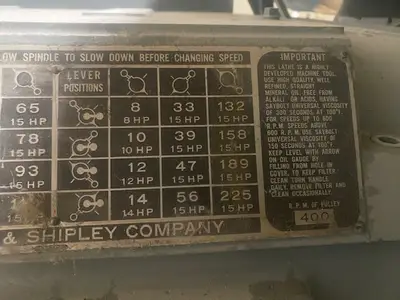 Used 1952 LODGE &AMP;AMP; SHIPLEY T 60" T Type Lathes Georgia US | The Equipment Hub #163014