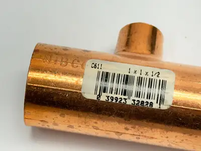 1" x 1" x 1/2" | Tee C x C x C Copper LOT OF 15 -  New Other