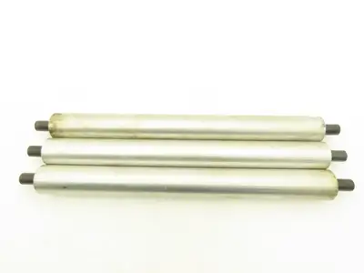 Aluminum Idler Conveyor Roller 1.9" Dia 49mm 18-7/8" Face 21-5/8"OAL  Lot of 3