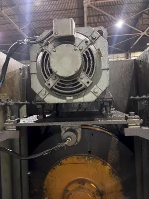 220 TON AIDA MODEL #NC1-200(2) GAP FRAME PRESS, WITH 9.84" STROKE: STOCK #22201