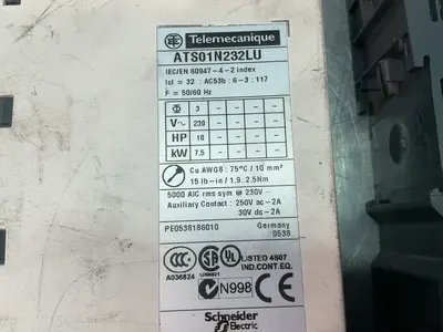 Used TELEMECANIQUE/SCHNEIDER ATS01N232LU Starters Ohio US | HGR 24 #1345395