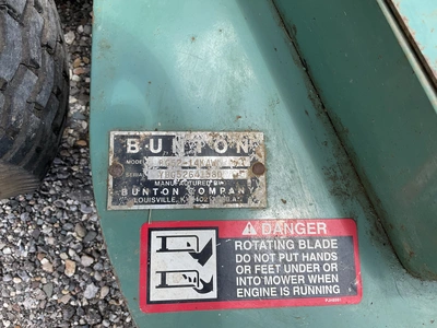 Used BUNTON BG52-14KAW WALK BEHIND Mowers Michigan US | Miedema Asset Management Group #1313622