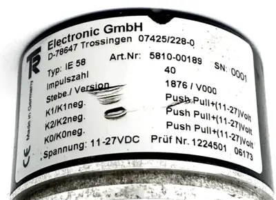 Used TR Electronic 5810-00189 Encoders Michigan US | Maverick Industrial Sales #1489982