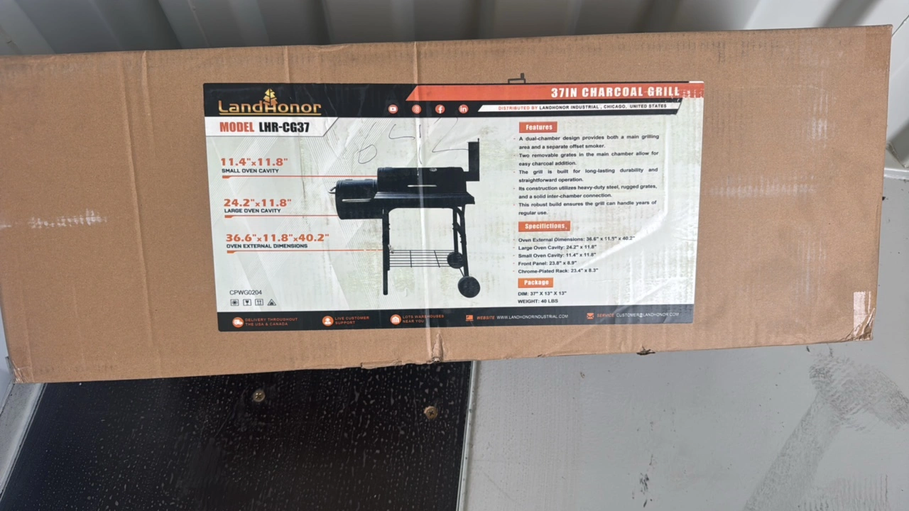 37In Charcoal Grill	Landhonor	2025	Unused	LHR-CG37