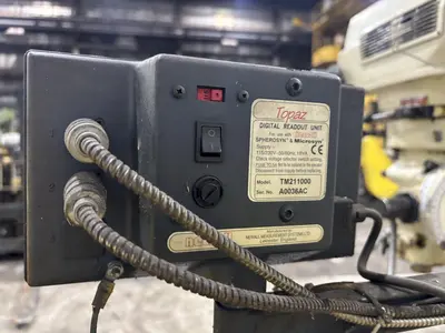 3 HP ACER MODEL #3VK3-HP RAM TYPE VERTICAL MILL WITH DIGITAL READ OUTS: STOCK #23061