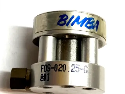 USED BIMBA FLAT-1 CYLINDER 9/16" BORE 0.25" STROKE SINGLE ACTING
