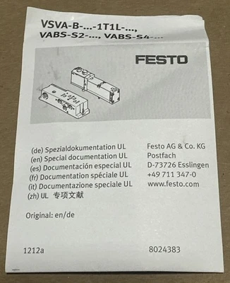 New | in-Stock Festo 539184 Valves/Fittings Indiana US | J&J Industrial Supply #512765