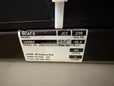 Used 2006 Conair PCA7.5 Chillers Illinois US | Meadoworks #1514591