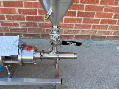 Used SILVERSON FMX25 HIGH SHEAR POWDER TO LIQUID MIXER 7.5 HP MOTOR W/ POWDER HOPPER High Shear Mixers California US | Equipment Lab #1693691