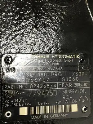 USED BRUENINGHAUS HYDROMATIK PAA4VSO 180 DRG/30R-PSD63K07-S1360