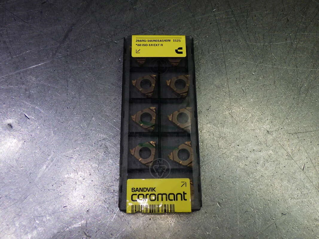 Sandvik Carbide Threading Inserts QTY10 266RG-16UN01A140M 1125 (LOC1036A)