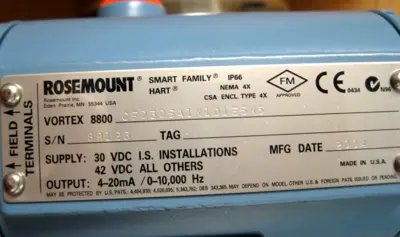 NEW Rosemount 8800 CF030SA1N1D1E5M5