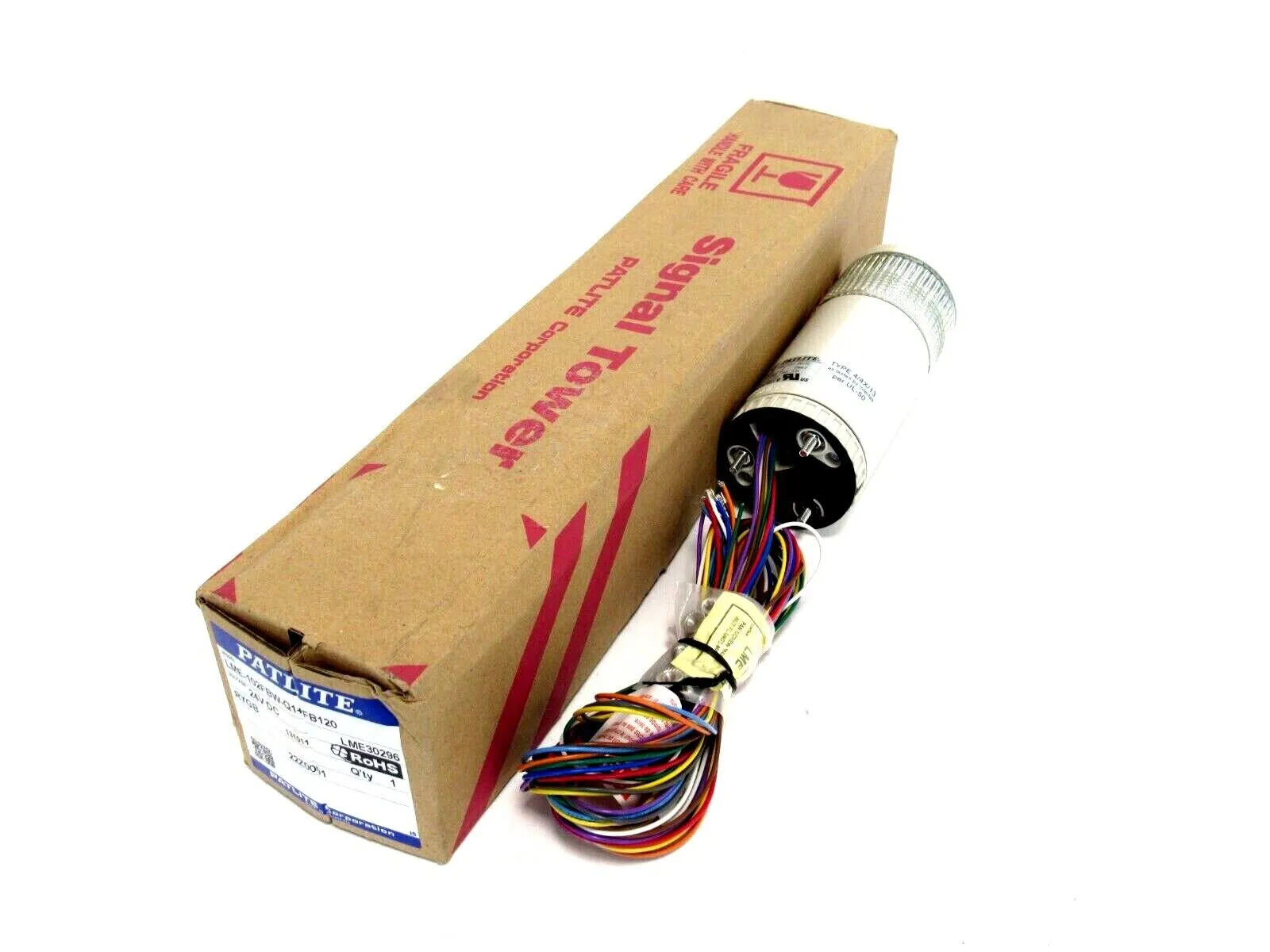NEW PATLITE LME-102FBW-Q1+FB120 SIGNAL TOWER LME102FBWQ1FB120