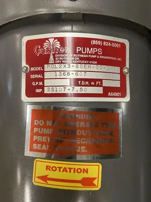 New | in-Stock GUSHER PCL2X3-8SEH-CC-C Pumps | Surplus Asset Holdings #1206359