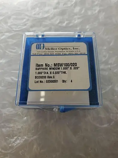 Used MELLER OPTICS MSW100-020 Semiconductor Parts California US | Advanced Capital Equipment Sales #430572