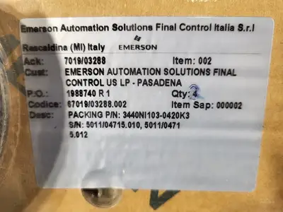 NEW SPARTAN CONTROLS 3440NI103-0420K3