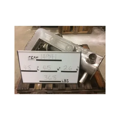 Used 10x12 Semco Rotary Airlock valve with Dual Shaft Agitated lump breaker