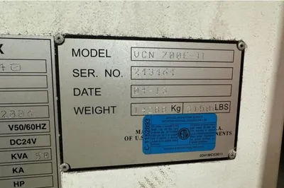 Used 2013 MAZAK NEXUS VCN 700E/40-II Vertical Machining Centers Ontario CA | Legacy CNC Machinery, LLC #390601