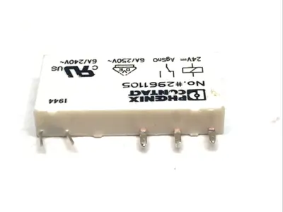 USED PHOENIX CONTACT RELAY 24VDC COIL SPDT 6A 250VAC 2961105 LOT OF 5