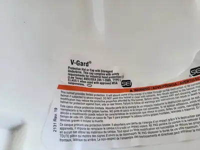 White V Guard Hard Hat
