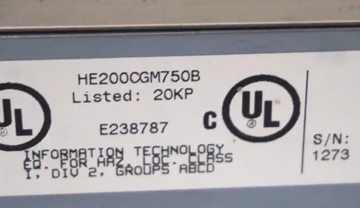 USED HORNER ELECTRIC HE200CGM750B INDUSTRIAL MODEM HE200CGM750
