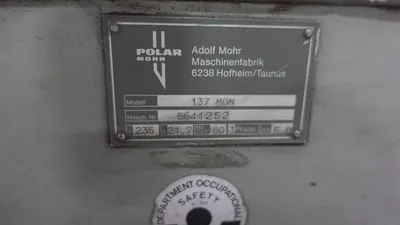 POLAR 137MON Paper Cutters | Machinery Solutions Group, Inc. (11)