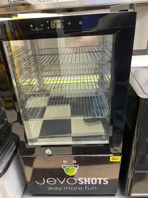 New | in-Stock JEVO Used JEVO Commercial Automatic Jello Shot Bar Machine, Cooler and Accessories -Shir Beverage Dispensers Illinois US | Falcon Restaurant Supply #1376425