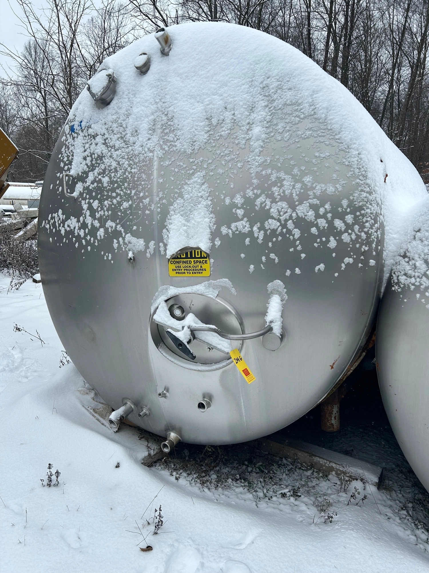 3,000 Gallon SS Stainless Steel Horizontal Insulated Storage Tank