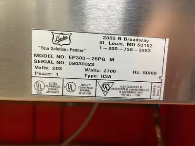 Used Duke Manufacturing E303-25PG Steam Tables (Food) Illinois US | Falcon Restaurant Supply #1374932