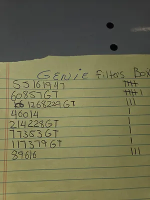 Stock filters Genie/JLG/TVH/& misc. All new