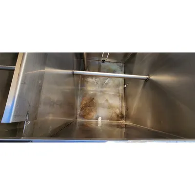 Used Dual Chamber Stainless Steel Liquid Holding Tank - 670 Gallon Cap.