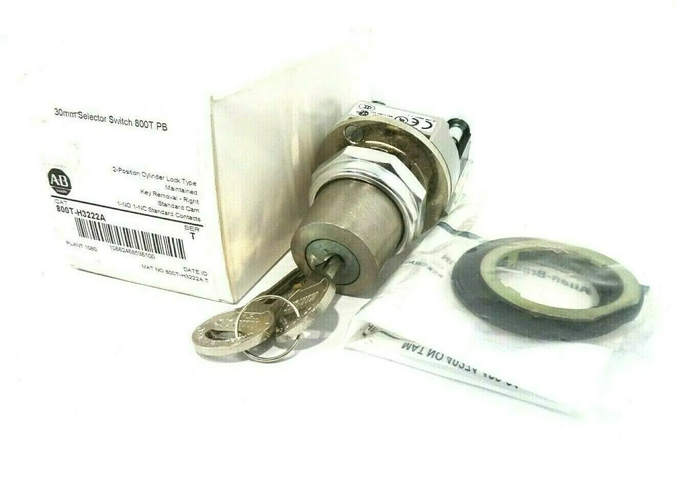 NEW ALLEN BRADLEY 800T-H3222A SELECTOR SWITCH SER.T 800TH3222A