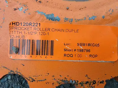 Roller Chain Sprocket HD120R221, Double, Size 120, 21 Teeth