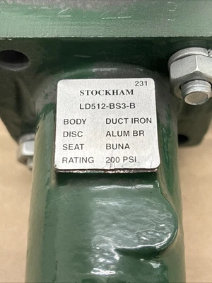 NEW Stockham LD512-BA3-B