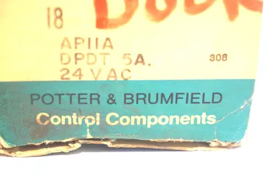 2 NEW POTTER & BRUMFIELD APIIA DPDT 5A RELAY 24 VAC APIIA