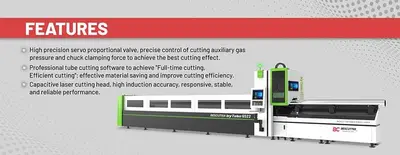 2026 Bescutter HYTUBE 2000W - 6000W IPG | Fiber Laser Tube Cutting Machine with Auto Tube Loading