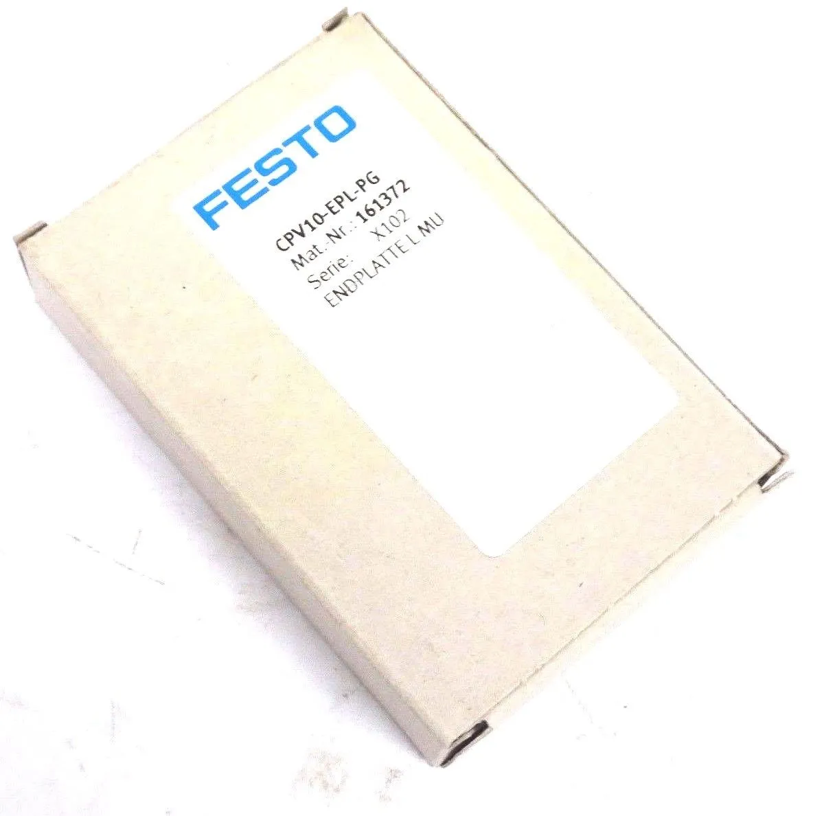 NEW FESTO CPV10-EPL-PG 161372 END PLATE FOR VALVE TERMINAL