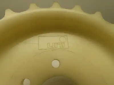 UNI 6" OD x 1-5/8" 25T 2 Row Conveyor Chain Sprocket