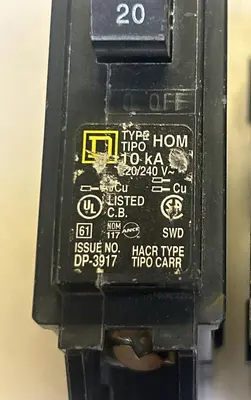 USED SQUARE D HOM120