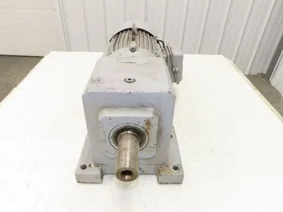 Stober C402N Inline Gear Motor 15.7 Reducer 91 RPM 4Kw 230/400V 3PH 112M w/Brake