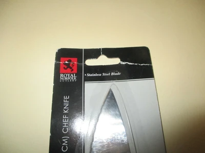 Royal Norfolk Cutlery 253234 1712 New 7" (17.78cm) Stainless Steel Chef Knife
