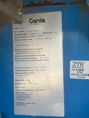 Used 2016 Genie S-80X Telescopic Boom Lifts Florida US | Stack Equipment #1271285