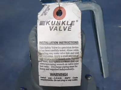 USED KUNKLE VALVE 0537G01HM
