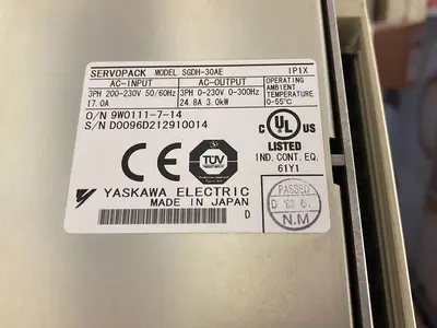 New | in-Stock YASKAWA SGDH-30AE Industrial Controls Ohio US | Surplus Asset Holdings #1275092